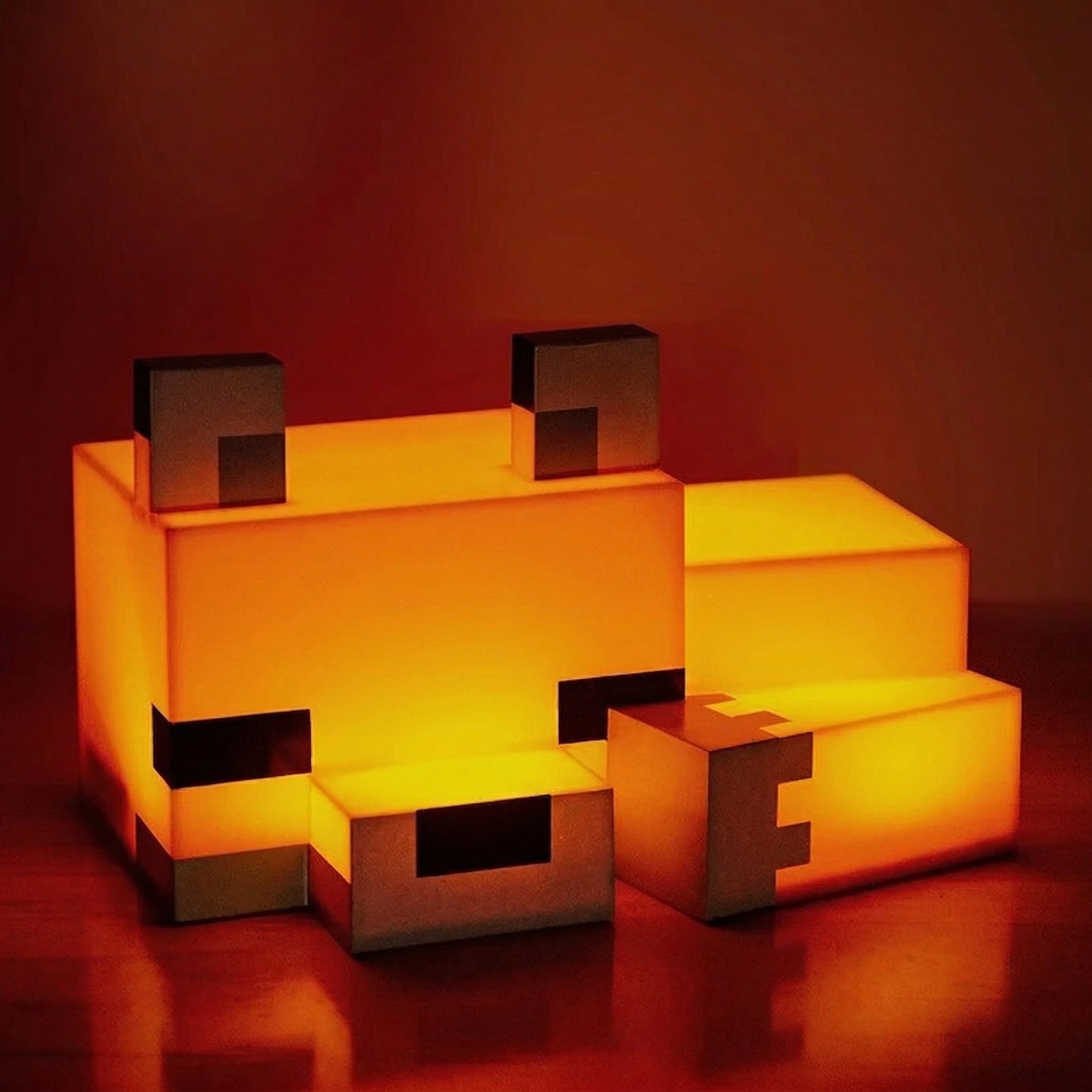 Pixel Fox™ 🦊 Lampka Nocna Minecraft – Śpiący Lisek