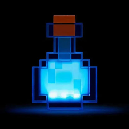 Pixel Potion™ 🧪 Lampka Nocna Minecraft – Świecąca Mikstura 8 Kolorów LED